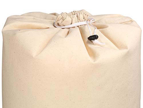 Clinica de Algodón Set de 2 Bolsa de lavandería Tela Grande Ropa Sucia para Baño con Organizador Lavandería para Cocina Dormitorio Hotel de Viaje, Lavable, Reutilizable - 60x90 cm