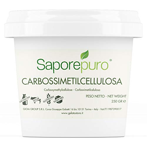 CMC - CARBOXYMETHYLCELLULOSE - para helados, decoración y pastas - Óptimo estabilizador – 250 GR