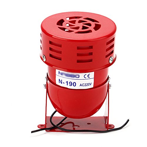 cnbtr portátil Industrial CA 220 V MS-190 de Alta Potencia Zumbador Sirena de Alarma Sonido Motor