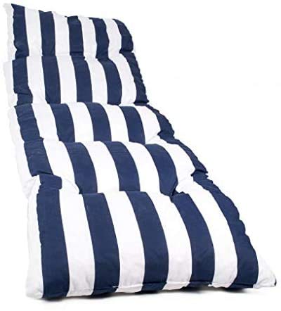Colchón Tumbona Acolchada Classic 180x55X5 Texturas (Azul)