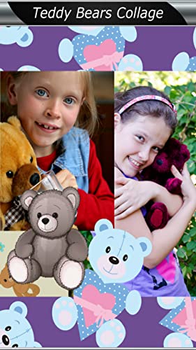 Collage de los osos de peluche