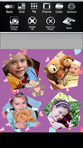 Collage de los osos de peluche