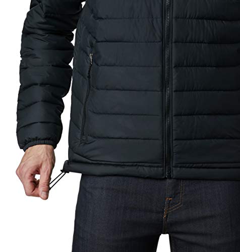 Columbia Powder Lite Chaqueta para Hombre, Negro, S