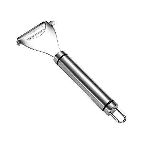 conisy Pelador Verduras y Frutas,Profesional Acero Inoxidable Universal Pelador para Manzanas Patata Tomates Espárrago Zanahoria (1 Piezas)