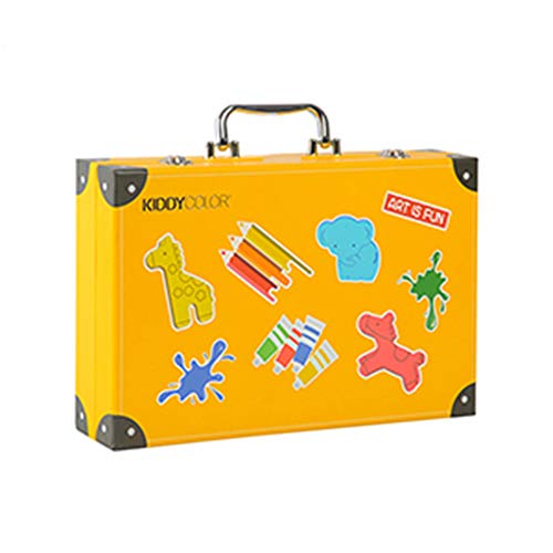 Conjunto Arte CONDA Deluxe en Maletín, Para Niños o Adultos -Set Material Escolar – 159 piezas, incluye lápices de colores, pasteles de óleo, acuarelas, pinceles para pintar