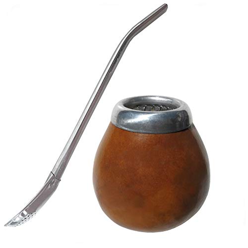 Conjunto de Mate y Bombilla para Yerba Mate