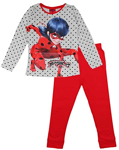 Conjunto de pijama de algodón para niñas de mariquita milagrosa