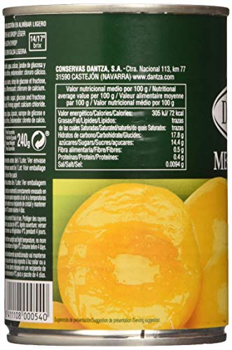 Conservas Dantza Melocotón - 420 gr