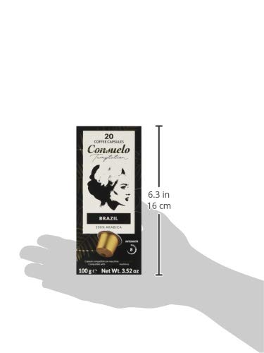 Consuelo - Cápsulas de café de Brasil compatibles con cafetera Nespresso*, 100 unidades (5 cajas de 20 cápsulas)