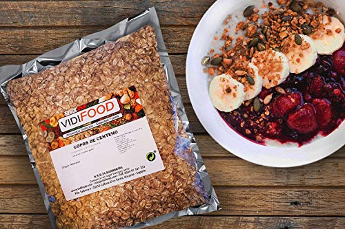 Copos de Centeno Cereales de Salvado Nutritivo Natural - 1 kg