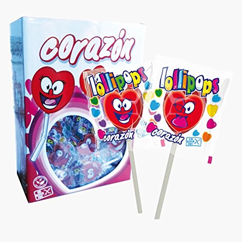 Corazón de caramelo - Piruleta - 110 unidades