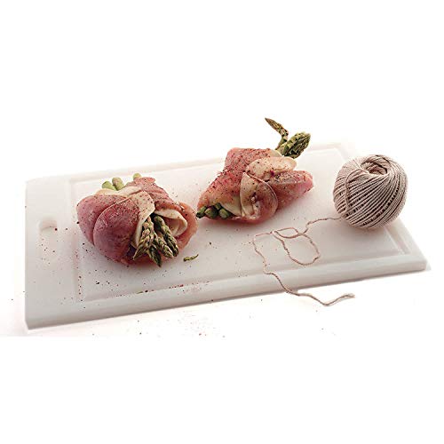Cordón de algodón natural, cable de panadería, cable de cocina de grado alimentario para encuadernar pollo, para encuadernar carne, para manualidades y para proyectos de macramé (3 mm x 220 m)