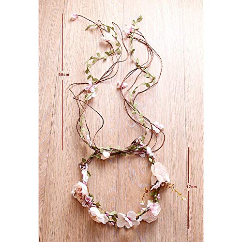 Corola De La Flor del Tocado De Novia Corona Corona, Tocado Velo, Adornos para El Pelo Fotografía De La Boda Fiesta De Armadura De La Rota,Beige
