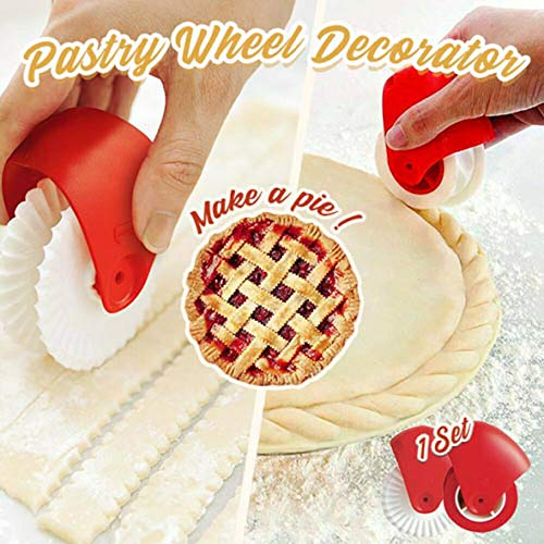 Cortador De Masa De Ruedas, Pasteles De Ruedas Decorador De Cortador Para La Corteza De Empanada Pasta Pasta Hojaldrada Fondant