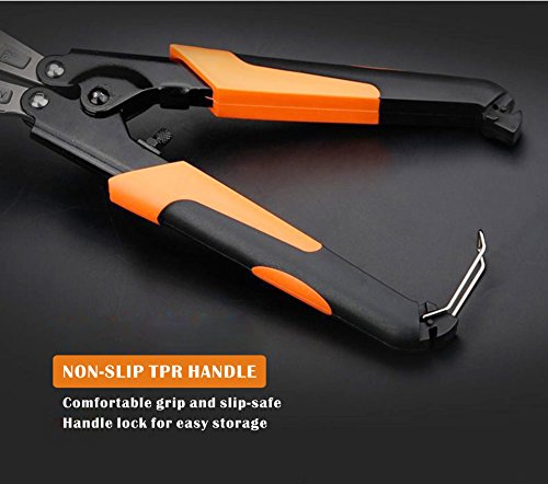 Cortadoras de Pernios de Cizallas, 8 "CR-V Mini Perno y Cortador de Alambre de Trabajo Pesado, Cable, Cadena, Cortadoras de Resorte Clippers con Agarre Cómodo de Goma Suave