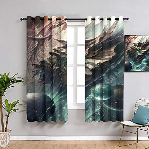 Cortina de dormitorio Sdustin Star-Wars de 152 x 213 cm, diseño de la fuerza despierta cortinas personalizadas, para dormitorio, guardería, sala de estar
