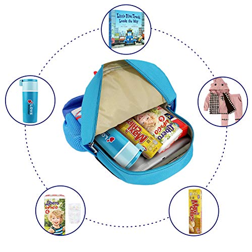 Cosyres Dinosaurios Mochila para Niños Infantil Guarderia Mochila Escolar (Azul Oscuro)