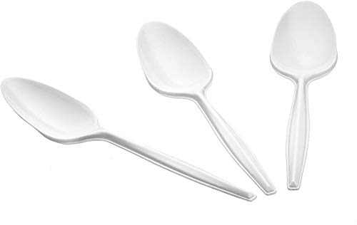CPD Plastic Teaspoon White 136 PK100