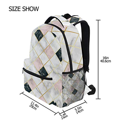 CPYang Marbel - Mochilas para colegio, diseño de cuadros