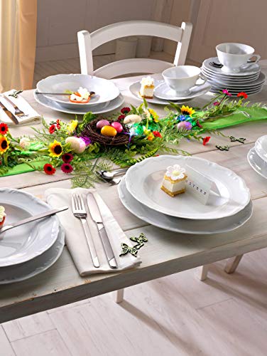 Creatable Maria Theresia - Vajilla, 12 piezas, blanco