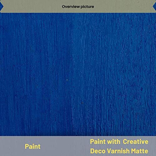 Creative Deco Barniz Mate | 500 ml Botella | Acabado Superficial a Base de Agua | Laca Incolora Permanente | Uso Interior y Exterior Decoupage, Bricolaje, Proyectos Artesanales