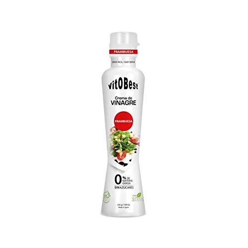 Crema de Vinagre varios Sabores- 0% Materia Grasa Sin Azúcar añadido - Suplementos Alimentación y Suplementos Deportivos - Vitobest (Frambuesa)
