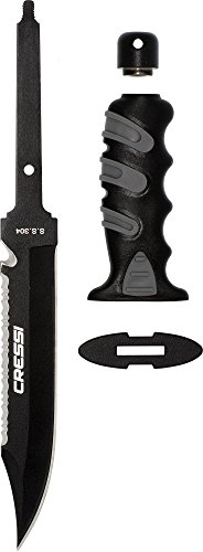 Cressi Giant Cuchillo, Unisex Adulto, Negro, 30 cm