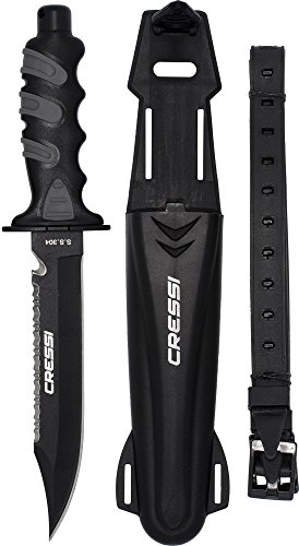 Cressi Giant Cuchillo, Unisex Adulto, Negro, 30 cm