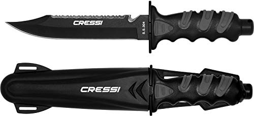 Cressi Giant Cuchillo, Unisex Adulto, Negro, 30 cm