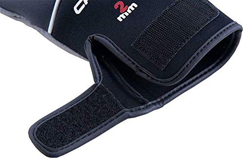 Cressi Tropical Gloves Guantes de Neopreno y Amara de Buceo Adulto 2 mm, Unisex, Negro, L