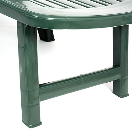 CREVICOSTA QUALITY MARK MARCAS DE CALIDAD Tumbona Cancun Verde Resina RECICLABLE.
