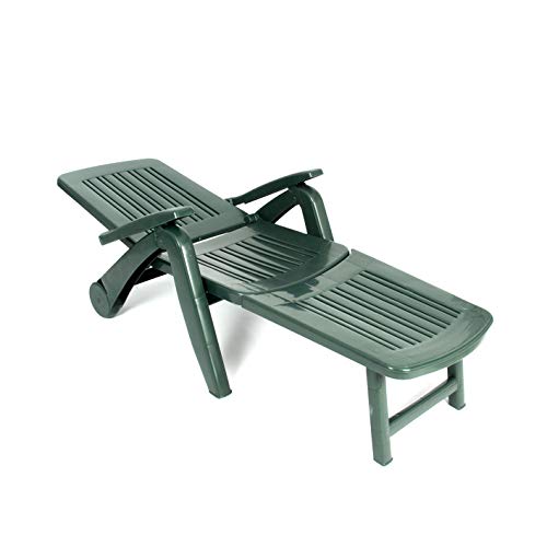 CREVICOSTA QUALITY MARK MARCAS DE CALIDAD Tumbona Cancun Verde Resina RECICLABLE.