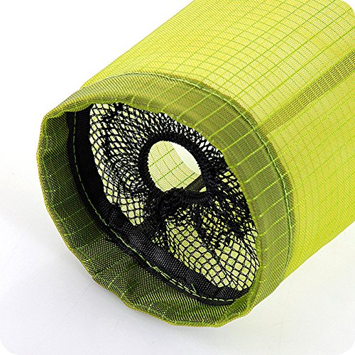 CRIVERS Organizador de Bolsas Hanging Mesh Rubbish, Portavasos Innovador Plegable, Bolsas de plástico Transparente/Dispensador de Bolsas de Basura para Cocina (1pc Amarillo+1pc Negro)