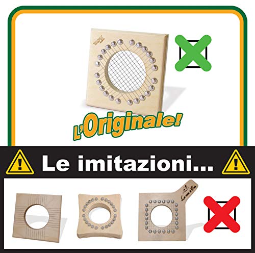 Cuba la cortadora punzante, el original con imanes. Producto artesanal fabricado en Italia. Cortapuntarelle cortadora de verduras y mandolina. Cortador de verduras Julienne