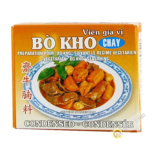 Cubo bo kho vegetariana BAO LARGO 75g de Vietnam - Pack de 6 piezas