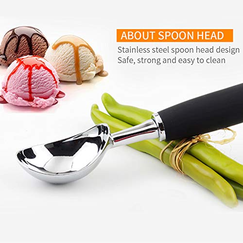 Cuchara Para Helado 8.54Inch Acero Inoxidable Cuchara Para Helado, Apto Para Lavavajillas, Con La Manija Fácil Agarre, Prácticos Novedades Para La Cocina,2pc