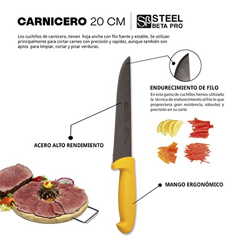 Cuchillo carnicero profesional 20 cm - STEEL βPRO