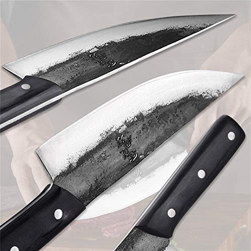 Cuchillos cocina Cuchillo hecho a mano chino Clad forjado cocinero cuchillo de acero corte de carne carnicero cuchillos de cocina fabricados en China cuchillos de cocina