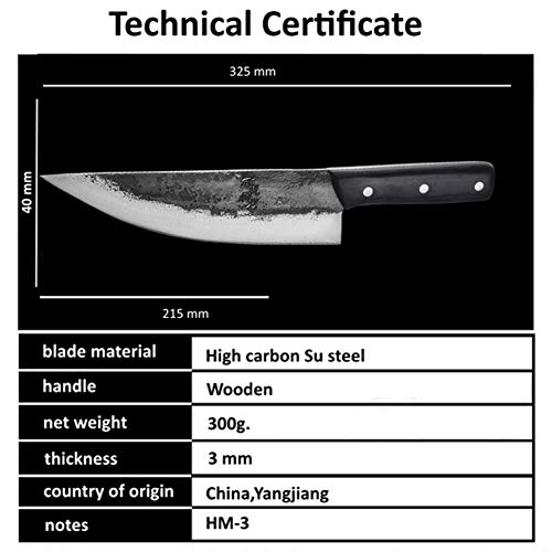 Cuchillos cocina Cuchillo hecho a mano chino Clad forjado cocinero cuchillo de acero corte de carne carnicero cuchillos de cocina fabricados en China cuchillos de cocina