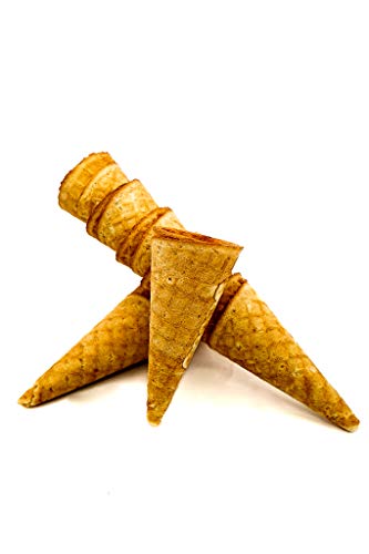 Cucuruchos de helado "Cuernecito chiquito" con borde 60xØ27mm (64 piezas)