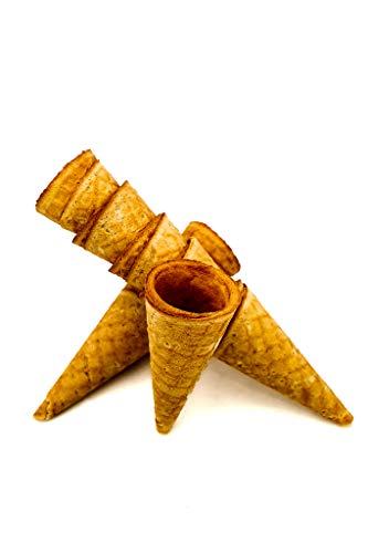 Cucuruchos de helado "Cuernecito chiquito" con borde 60xØ27mm (64 piezas)