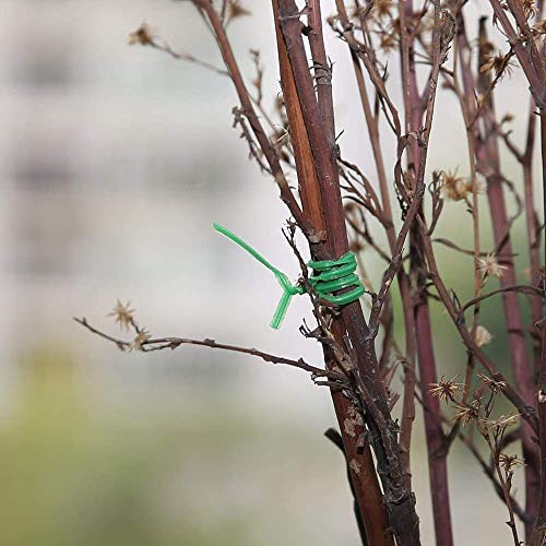 Cuerda de Alambre Plastificado para el Jardín, Alambre de Sujeción con Cortador, Jardín planta lazos, 100m lazos de Torcedura con Cutter, Jardín Alambre para Jardinería, Hogar, Oficina 【Ø 4mm 】