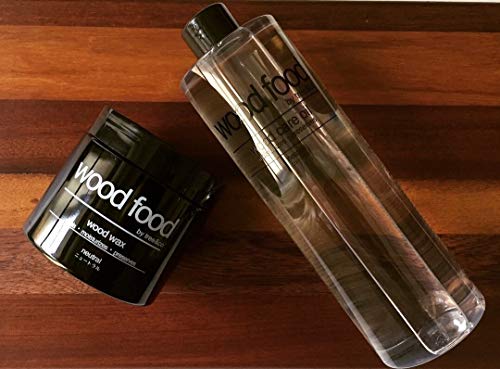 [Cuidado completo para productos de madera y bambú] «wood food» Aceita para Tablas de Cortar, Muebles y Juguetes para niños (Neutral (sin olor), 400ML)