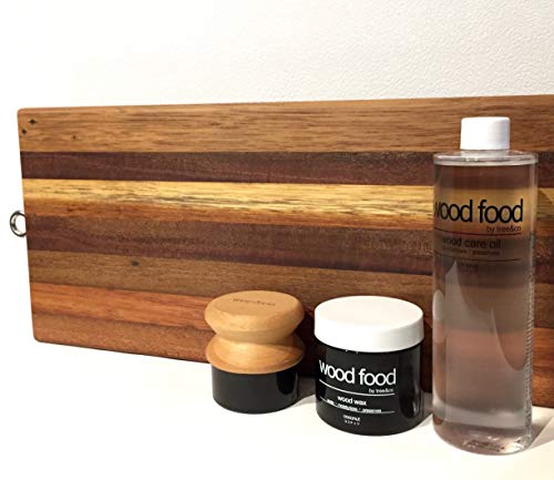 [Cuidado completo para productos de madera y bambú] «wood food» Aceita para Tablas de Cortar, Muebles y Juguetes para niños (Neutral (sin olor), 400ML)