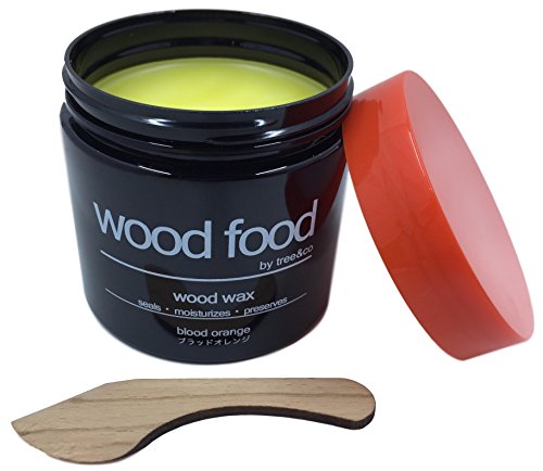 [Cuidado completo para productos de madera y bambú] Wood Food Cera para Tablas de Cortar, Muebles y Juguetes para niños (Naranja sanguina, 180ML)
