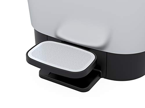 Curver Chic Cubo de Basura, Plata, L