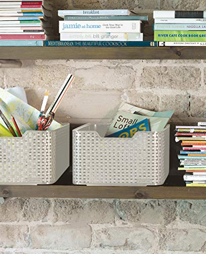 Curver Style, Caja Organizadora, Blanco Vintage, M (18 L)