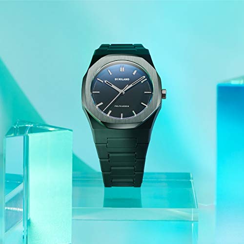 D1 Milano PCBJ13 - Reloj de Cuarzo (policarbonato), Color Negro