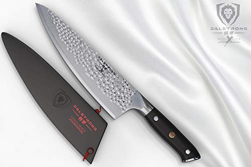 Dalstrong Cuchillo del chef-Shogun serie X Gyuto - japonés AUS-10V - vacío tratado-martillado acabado - 8"- con protector
