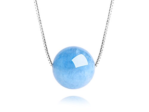 Dalwa Jamtso Mujer plata redondo azul Aquamarine